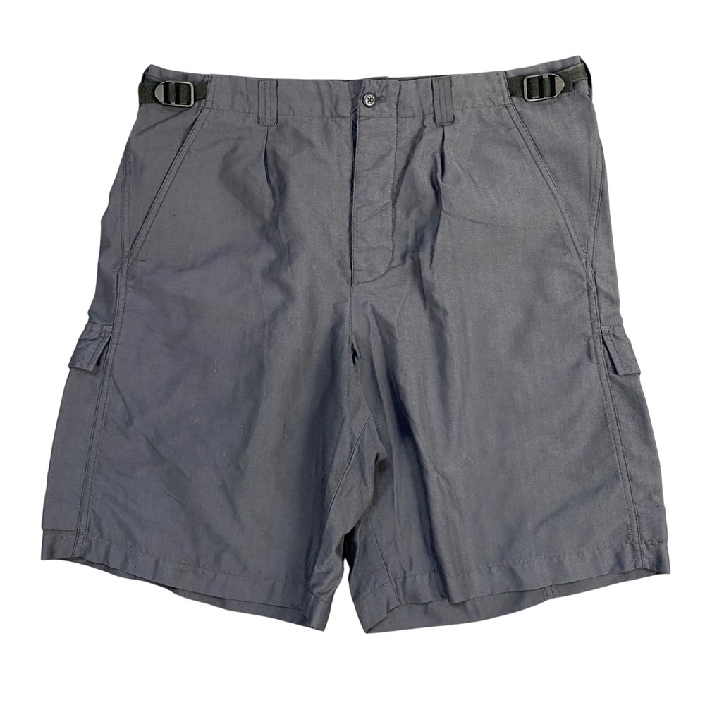 Vintage Nike ACG Belted Cargo Shorts Mens 36‎ Black Herringbone Gorpcore Outdoor